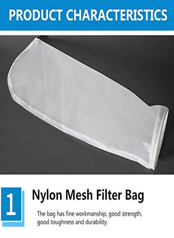 Honritone Nylon Mesh Filter Socks 7 Inch Ring 150 Micron 16 Inch Long NMO Aquarium Filter Bags -1Pack (150 Micron 7" x 16") - Image 2